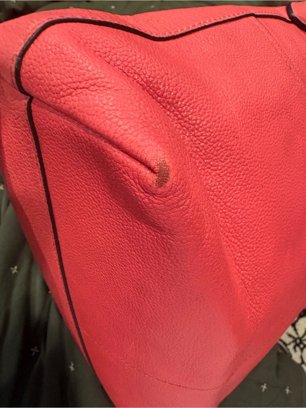kate spade coral Leather Shoulder Hobo Bag